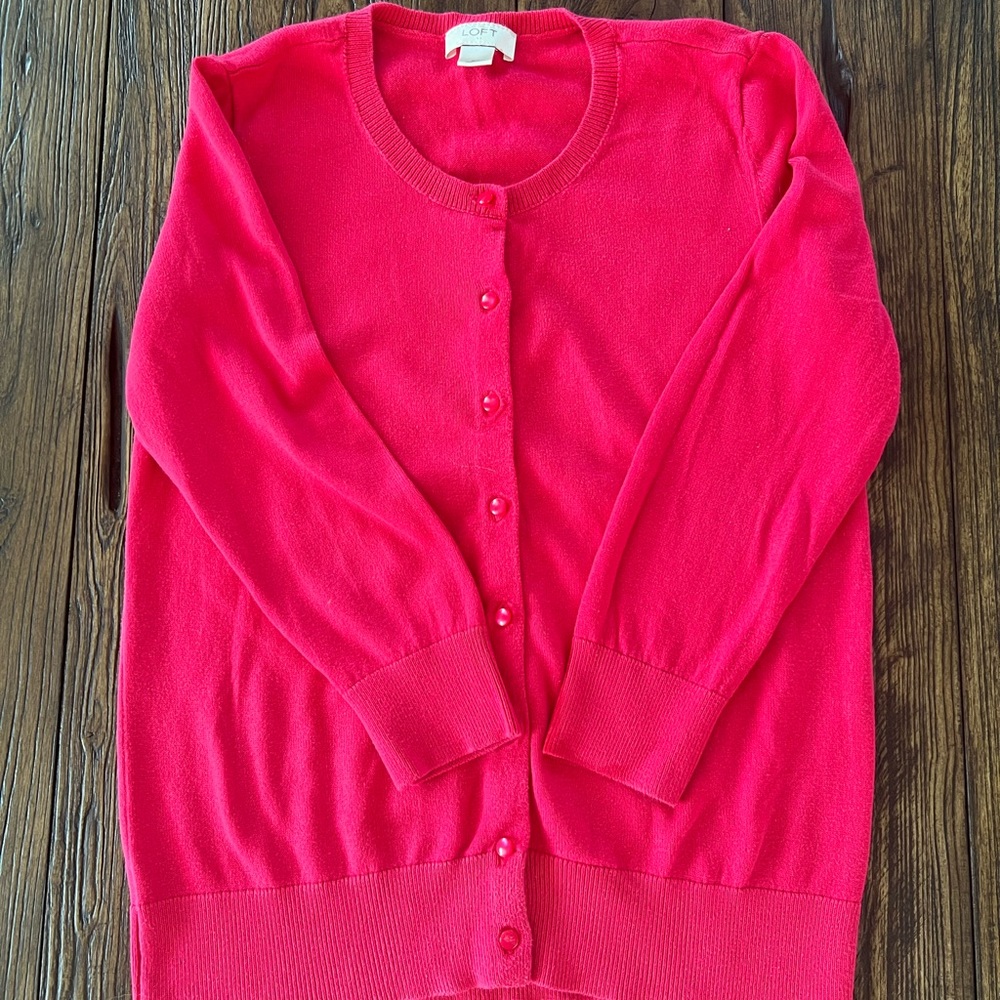 1/4 Sleeve Sweater with front buttons